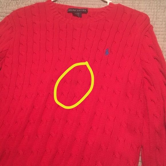 Ralph Lauren Red Knit Sweater - Picture 5 of 6